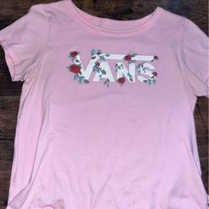 Vans Pink Rose Tee Womans Small